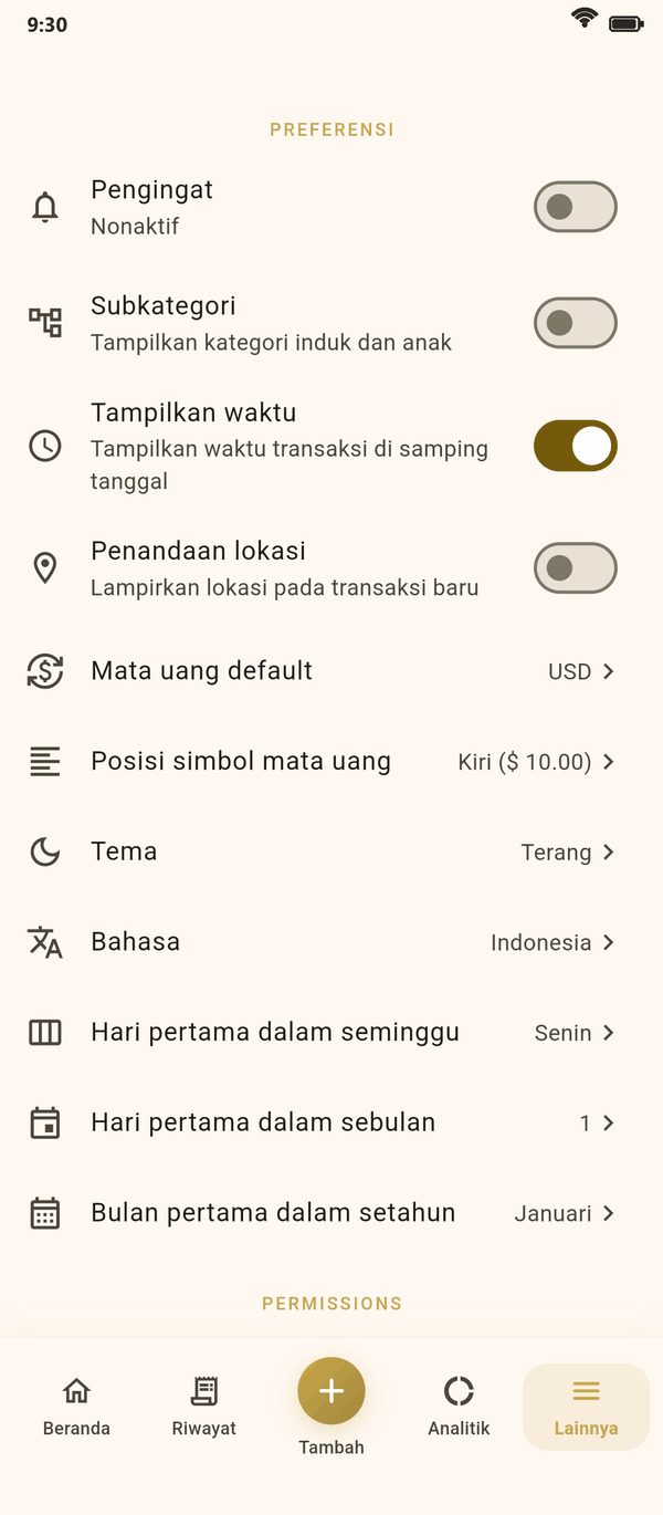 Kustomisasi maksimal — Coinly tangkapan layar