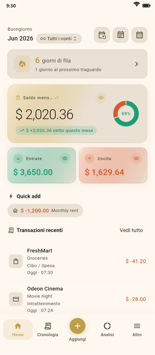 Scopri dove va il tuo denaro — Coinly screenshot