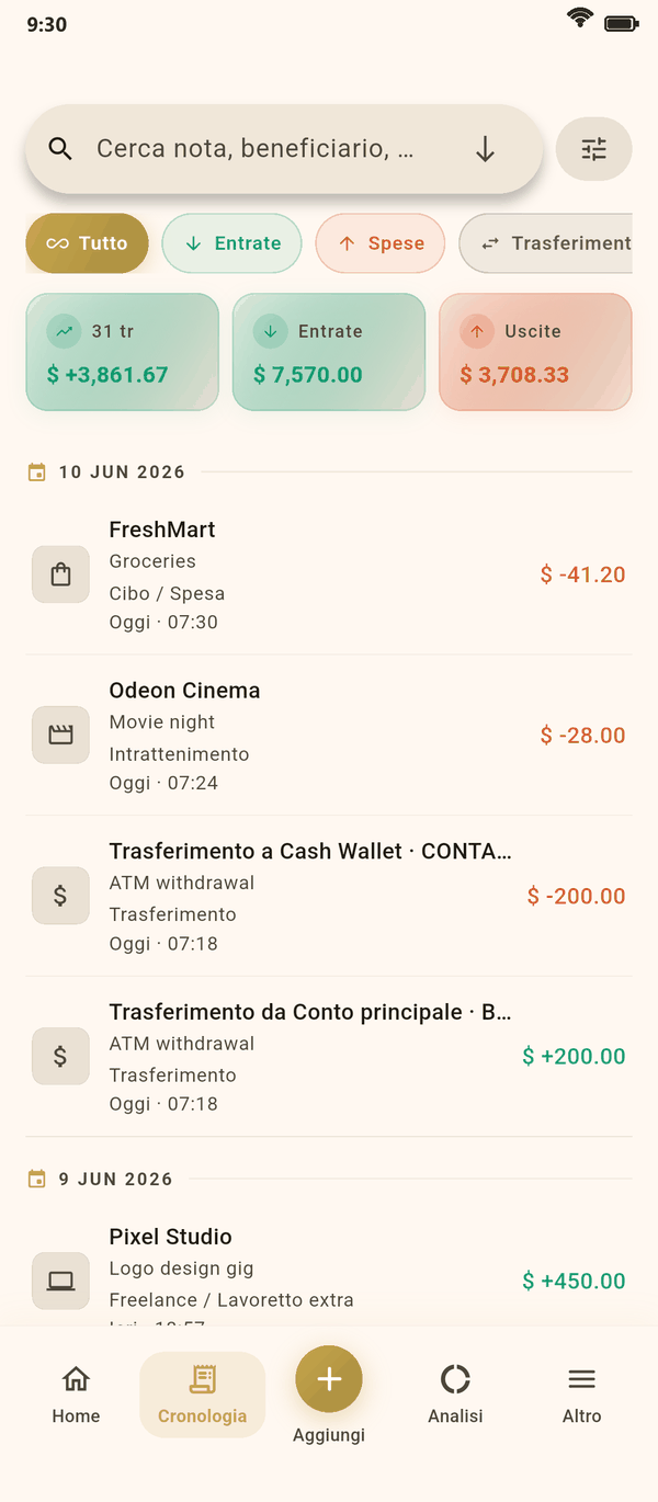 Tutte le operazioni in un posto — Coinly screenshot